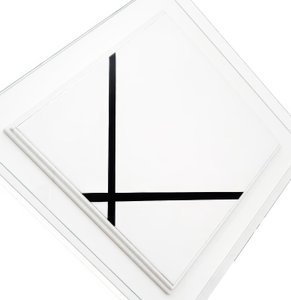 Composición de rombo con dos líneas