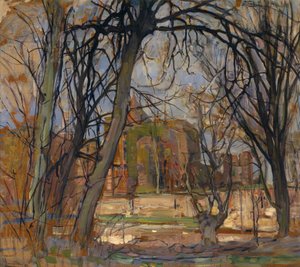 Sol de Primavera: Ruina del Castillo: Brederode, c.1909-10 de Piet Mondrian
