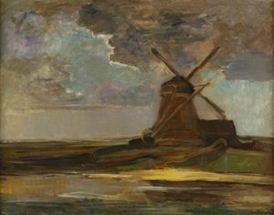 Molino de Viento en el Gein, c.1906-07 de Piet Mondrian