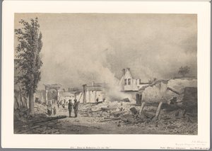 Ruinas de Bodegraven tras el incendio del 31 de mayo de 1870