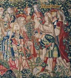 La parábola de los obreros de la viña, c.1500 (tapiz) de Pieter (studio of) Coecke van Aelst