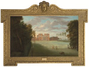 Vista de Tottenham Park, Wiltshire (óleo sobre lienzo)