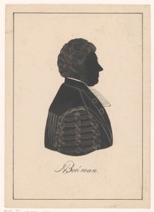 Retrato en silueta de Herman Bouman