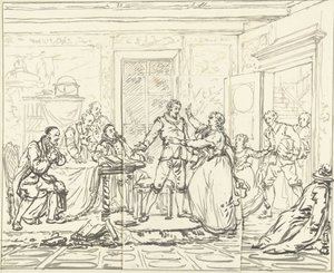 Escena escénica de Jacob Simonsz de Rijk de Pieter Bartholomeusz. Barbiers