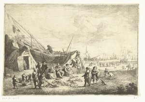 Mercado de pescado en Scheveningen de Pieter Bout