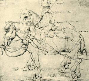 Jinete y dos caballos, 1559-1563, 1943