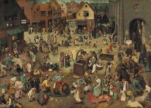 Alemán: Kampf zwischen Fasching und Fasten La lucha entre el Carnaval y la Cuaresma de Pieter Brueghel the Elder