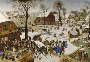 Holandés: El censo en Belén Censo en Belén de Pieter Brueghel the Younger