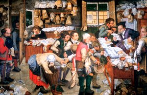 Día de renta de Pieter Brueghel the Younger