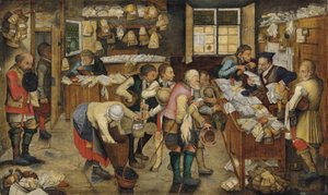El pago de los diezmos (El abogado rural) de Pieter Brueghel the Younger