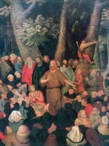 El sermón de Juan el Bautista (detalle), 1604 de Pieter Brueghel the Younger