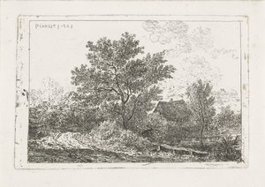 paisaje con granja de Pieter Casper Christ