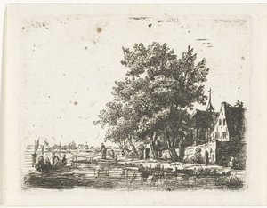 Barcaza de remolque en un monasterio de Pieter Casper Christ