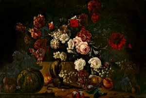 Naturaleza muerta (óleo sobre lienzo) de Pieter Casteels