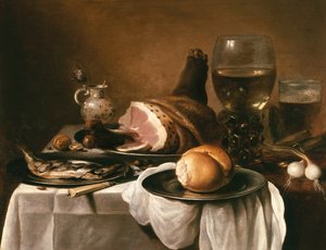 Naturaleza muerta con jamón