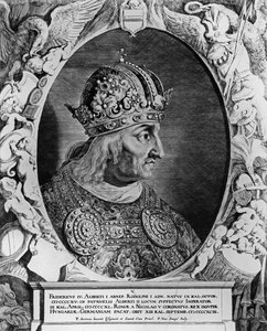 Retrato de Federico IV (1415-1493), Emperador del Sacro Imperio Romano, grabado por Sompel, Pieter van (n. c.1600) de Pieter Claesz Soutman