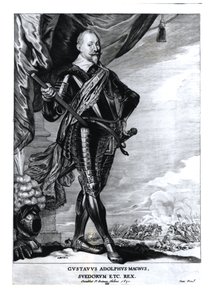 Retrato de Gustavo Adolfo el Grande, Rey de los Suecos (1592-1632), 1650 de Pieter Claesz Soutman