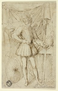 Retrato de un noble con armadura de Pieter Claesz. Soutman