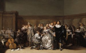 Una compañía elegante, 1632 de Pieter Codde