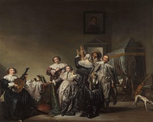 Compañía galante
Caballeros y Damas de Pieter Codde