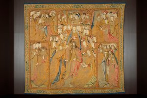 Tapiz flamenco. Anunciación, c.1502-04 (oro, plata, seda y lana) de Pieter Coecke van Aelst