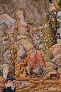 Tapiz flamenco. Serie Los siete pecados capitales: Vanidad (soberbia). El dibujante Pieter Coecke van Aelst. Taller de Bruselas. hacia 1542-1544. de Pieter Coecke van Aelst