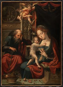 Sagrada Familia (óleo sobre tabla) de Pieter Coecke van Aelst
