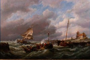 En la Isla de Texel, Holanda de Pieter Cornelis Dommerson