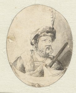 Busto de hombre con atuendo oriental de Pieter Cornelisz. Verbeeck (possibly)