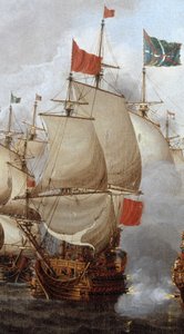 HMS Royal Oak (1664) - El combate de los cuatro días, 1-4 de junio de 1666 RMG BHC0285 (recortado)