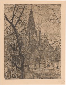 Iglesia vieja en Amsterdam