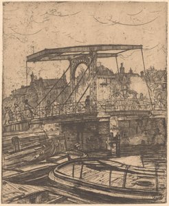 Puente delgado en Ámsterdam