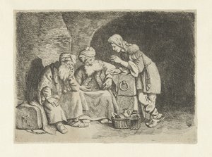 José explica los sueños del panadero y el copero. de Pieter Fransz de Grebber