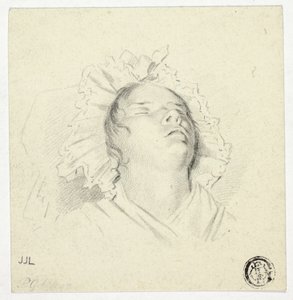 Cabeza de niña dormida