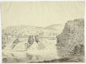 Cascada del Ródano cerca de Schafhausen de Pieter Gaal