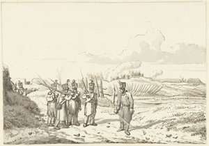 Una patrulla itinerante, 1813-1814