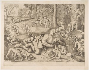 El comerciante robado por monos, 1562