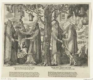 Árbol de la idolatría romana, hacia 1570