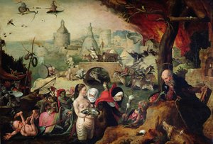 La tentación de San Antonio, 1547 de Pieter Huys