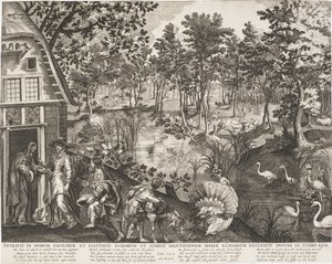 La Visitación en un Paisaje Boscoso