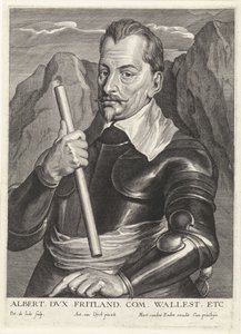 Albrecht von Wallenstein 1583-1634, c. 1630 de Pieter I Jode de