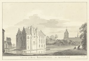 La casa y el pueblo de Scherpenzeel de Pieter Jan van Liender
