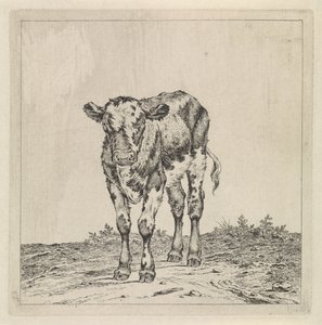 paisaje con becerro de Pieter Janson