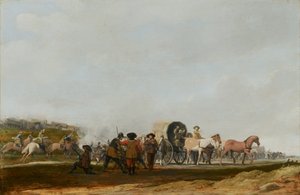 Emboscada a un convoy militar, 1631 de Pieter Jansz Post