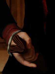 Detalle del retrato de Jan van Eyewerve