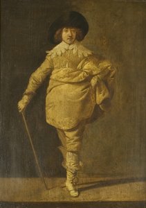 Un caballero de pie, c.1630 de Pieter Jansz. Quast