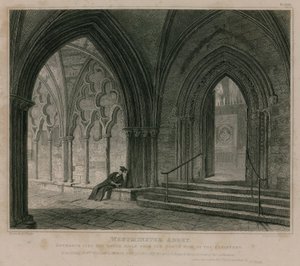 Entrada al pasillo sur, Abadía de Westminster, Londres de Pieter Jansz. Quast