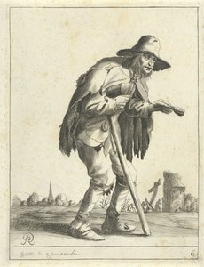 mendigo leproso Mendigos y granjeros (título de la serie) de Pieter Jansz Quast