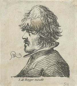 Retrato busto de un hombre con sombrero de pescador de Pieter Jansz Quast