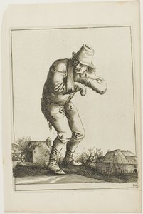 Tramp with a Sling, de T is al verwart-gaern (Ya es confuso) de Pieter Jansz. Quast